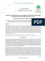 Analysis of Correlation Between Haemolymph and Midgut Tissue Amylase With Commercial Characters of Silkworm Bombyx Mori L