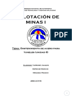 Sostenimientos de Acero para Tuneles-Explotacion de Minas I
