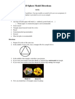 3-D Sphere Model Directions