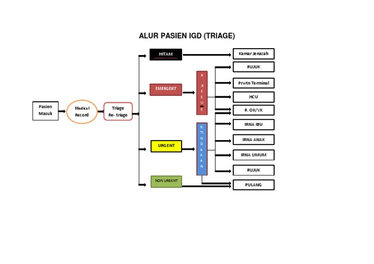 Bagan Alur Pasien Igd (Triase) | PDF