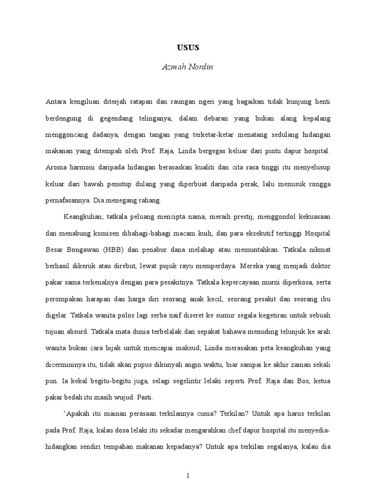 Teks Cerpen Maharnya Mahal Utk Semakan Penulis Pdf