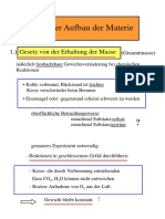 Atomarer Aufbau Der Materie: Gesetz Von Der Erhaltung Der Masse 1.)