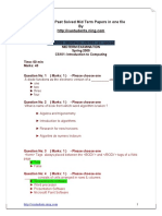 CS101 All Past Solved Mid Term Papers in One File