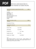 Download Rencana Anggaran Biaya Usaha Warnet by Nurul Hamdani SN40036637 doc pdf