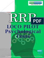 RRB e Book Psychological Tests for Assistant Loco Pilot ALP Exam