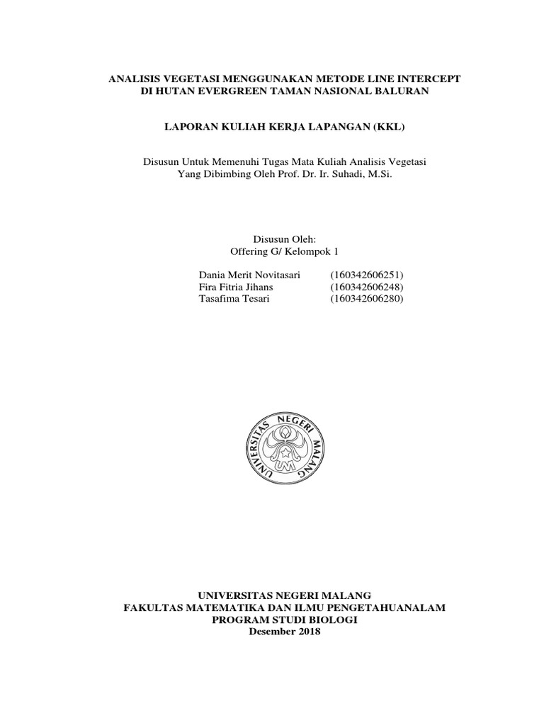 Contoh Teks Laporan Hasil Observasi Tentang Taman Nasional