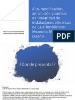 Instalaciones eléctricas BT: alta, modificación y cambio titularidad