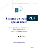 Instructiuni de Montaj Si Utilizare Fosa SEBICO Limba Romana PDF