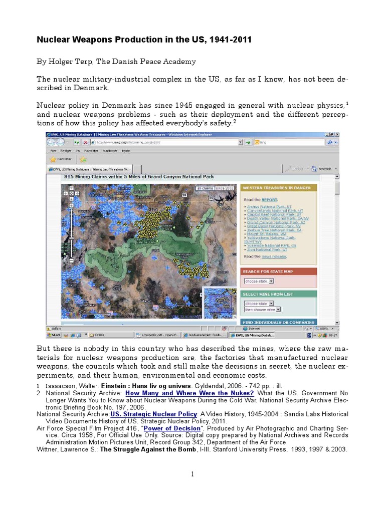 Nuclear Weapon Plants PDF | PDF | United States Atomic Energy ...