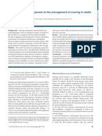 Al-Hussaini, Berry - 2015 - An Evidence-Based Approach To The Management of Snoring in Adults