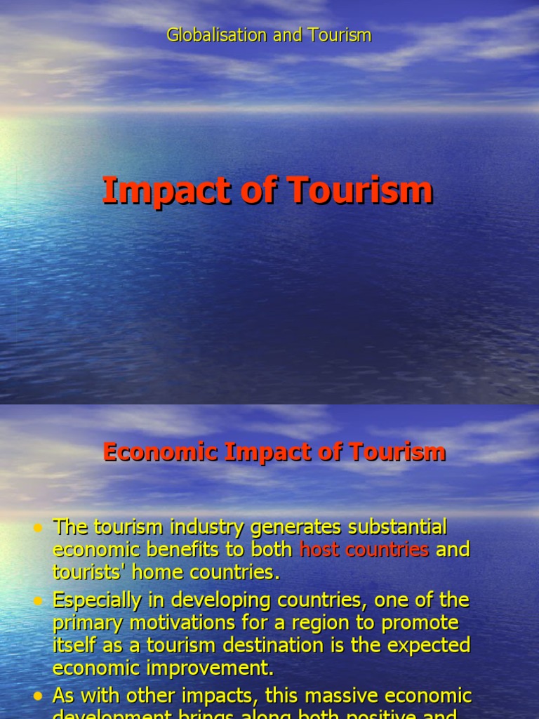 impact of tourism on economic development pdf