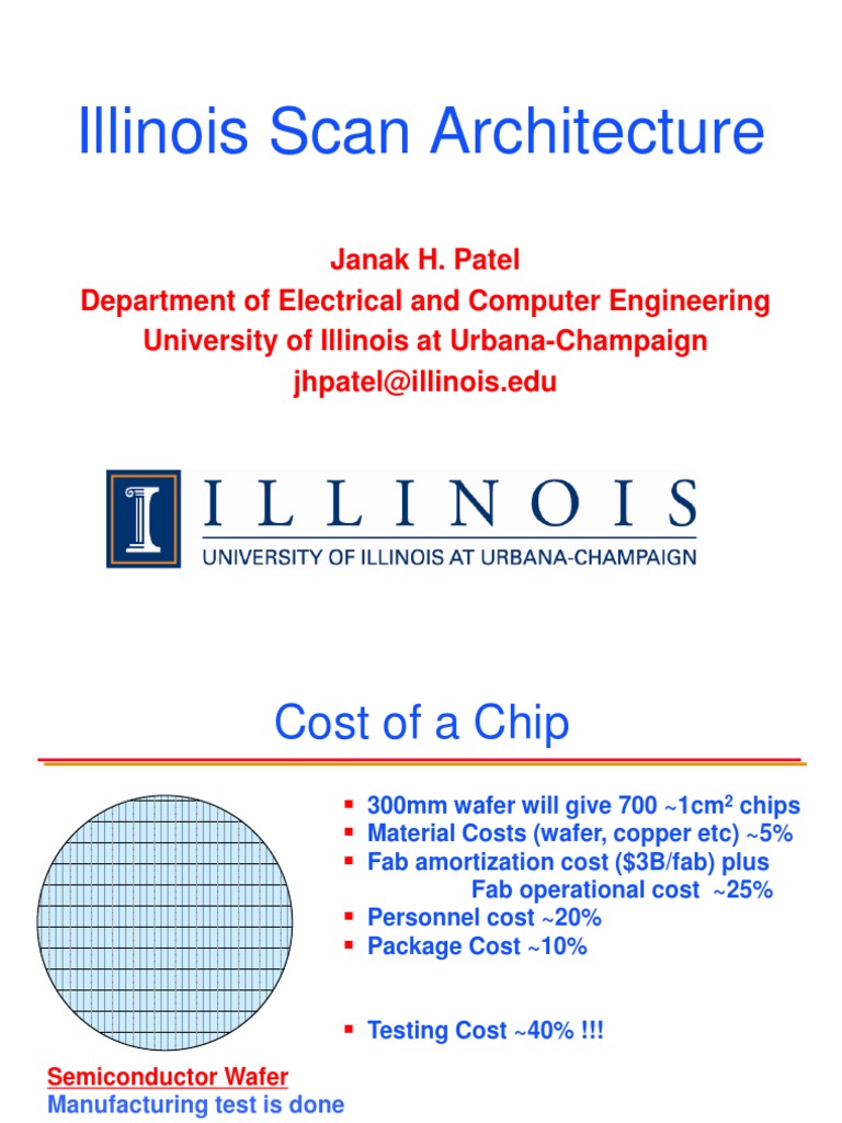Illinois scan architecture pdf integrated circuit computer
