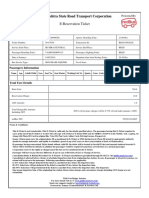 MSRTC Sample Ticket