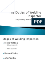 Technical Presentation - Duties of Welding Inspector