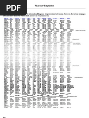 Names Of Planets In All Languages Neptune Bodies Of The