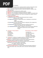 Computer Data Information Hardware Software Liveware 5 Components of The Computer