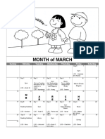 March Calendar 2019