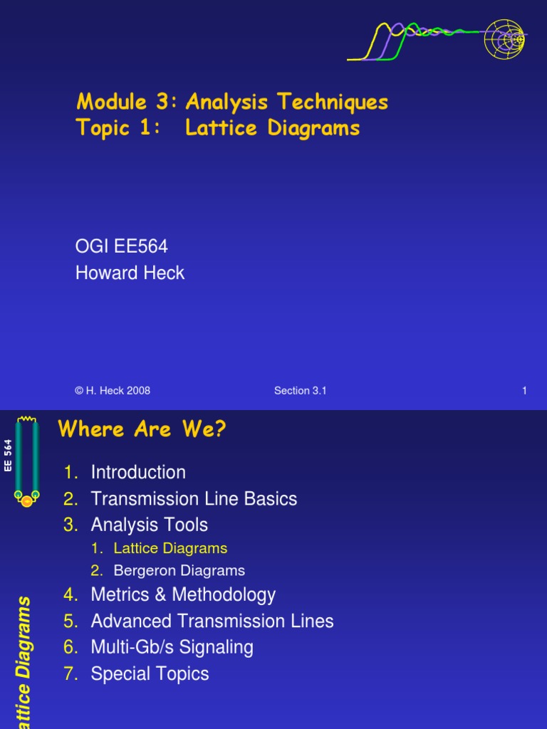 Lattice Diagram For Reflection | PDF | Transmission Line | Waves