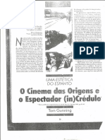 25 - O Cinema Das Origens e o Espectador (In) Crédulo (Tom Gunning) PDF