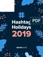 Sprout Social Hashtag Holidays 2019
