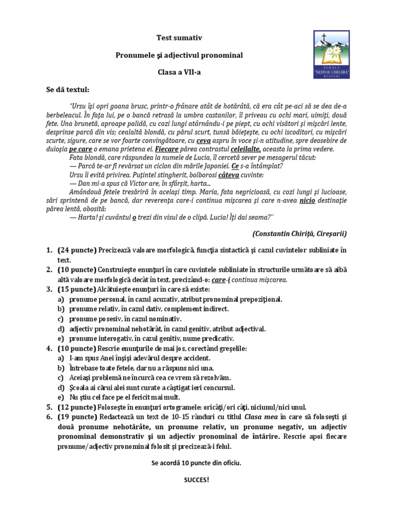 12 Test Sumativ | PDF