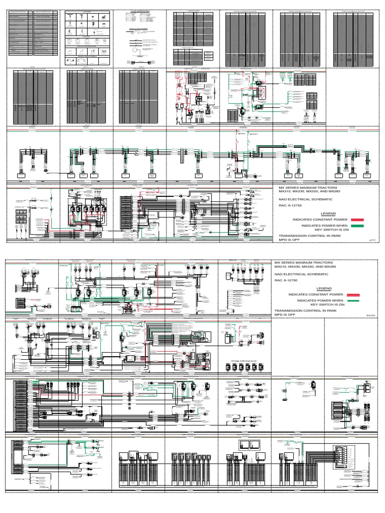Case Ih Schematic Electrical 6 12750 Mx210 Mx230 Mx255 Mx285 PDF