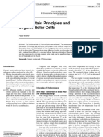 Photo Voltaic Principles and Organic Solar Cells