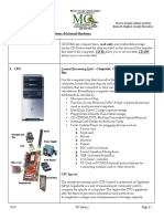 PC Basics With Windows 10 Introduction To PCS: A. The Equipment: External Hardware & Internal Hardware 1. Cd-Rom