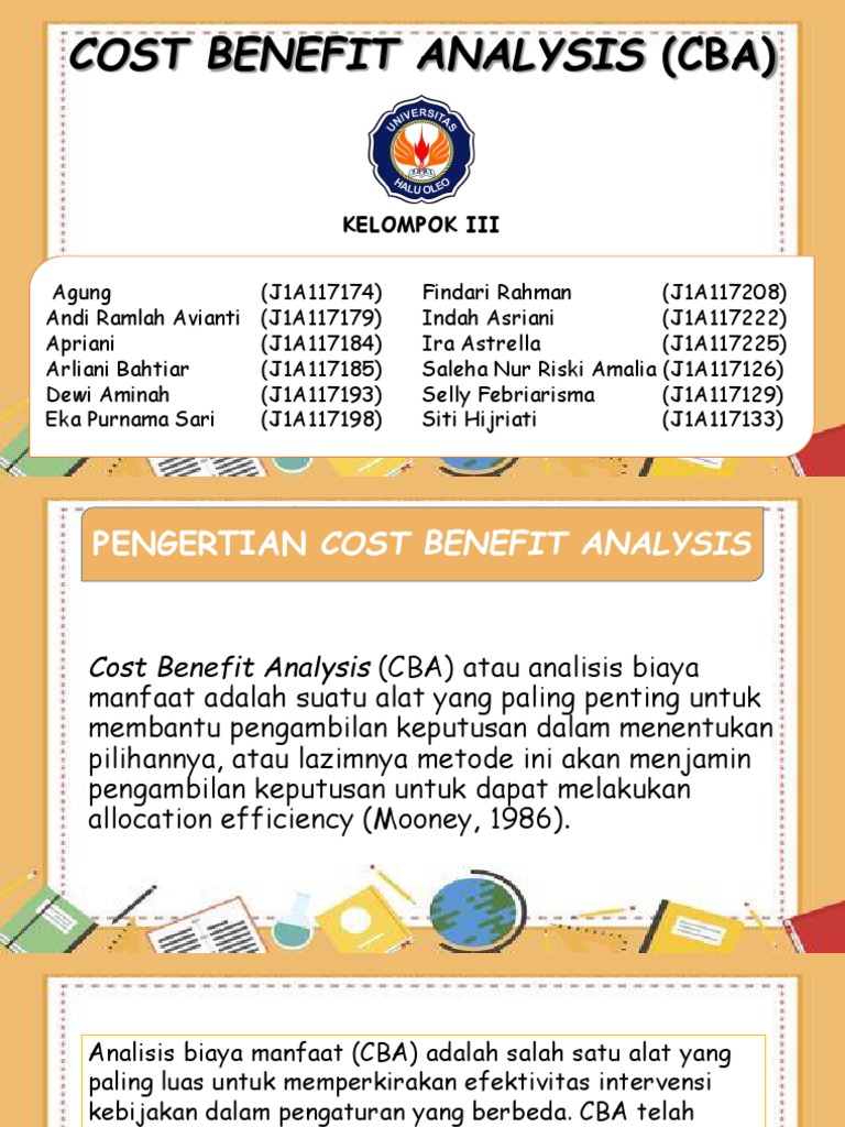 Cost Benefit Analysis Cba