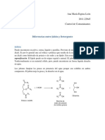 Dierencia Entre Jabon y Detergente