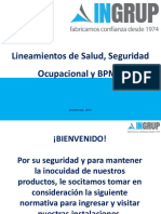 Lineamientos de Salud y Seguridad Ocupacional