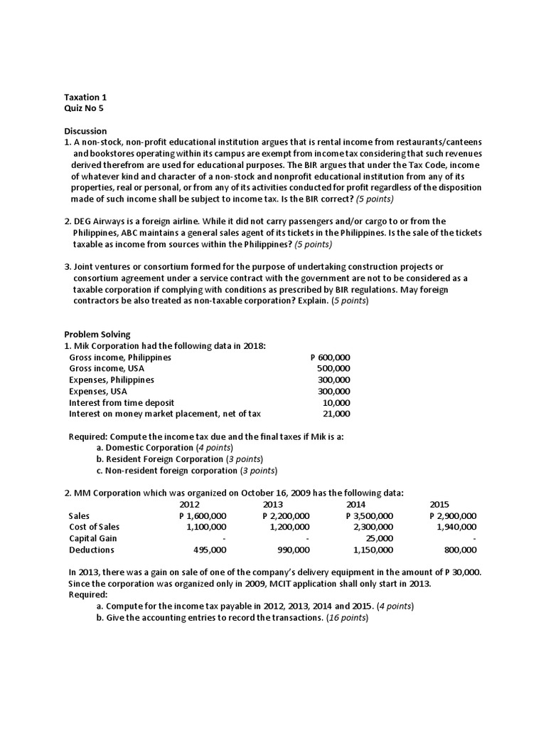 Afar Part 1 Page 1 20 Dividend Tax Deduction