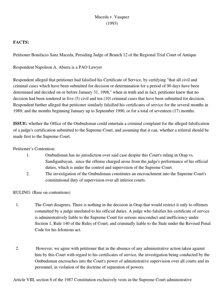 Maceda vs sandiganbayan case digest pdf supreme courts supreme