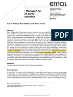 How Do They Manage? An Investigation of Early Childhood Leadership