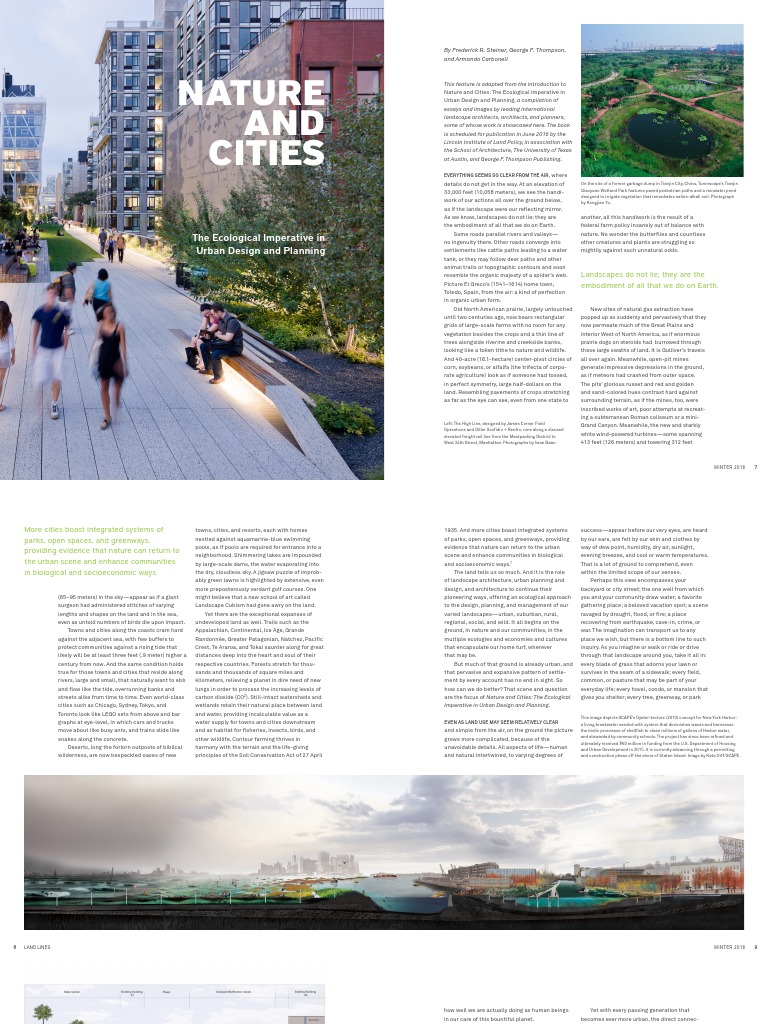 Ecological Urban Design Insights | PDF | Urban Planning | Landscape