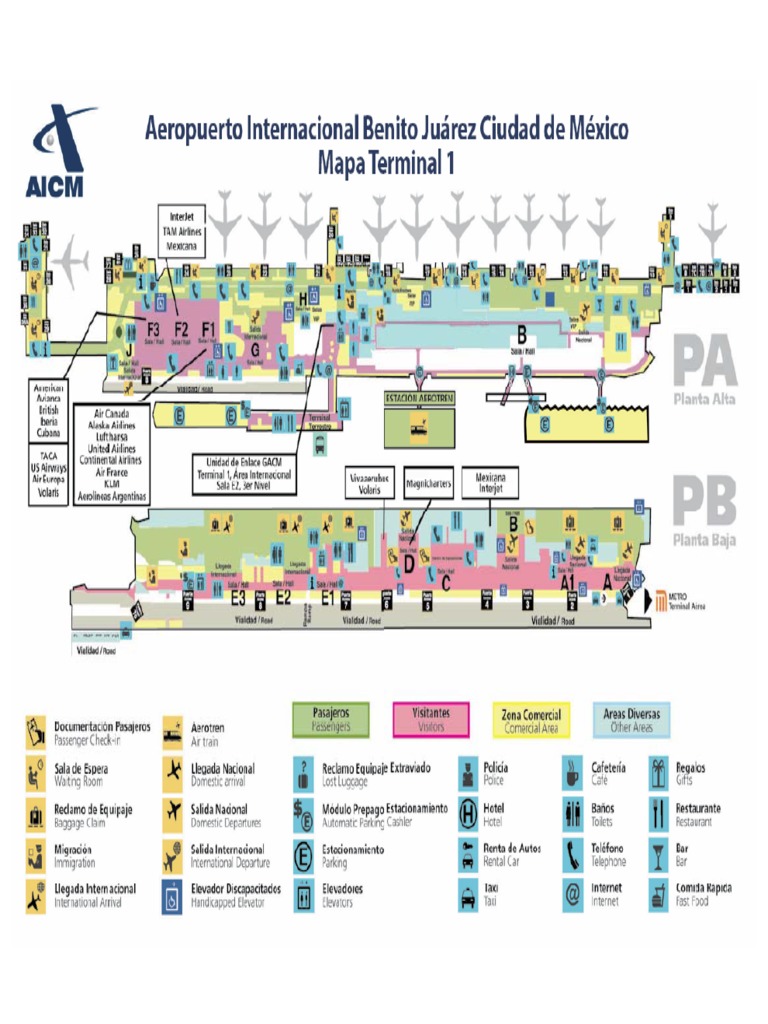 Mapa Aeropuerto Benito Juarez PDF