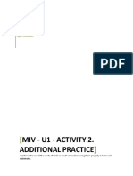 MIV-U1 Actividad 2. Additional Practice With "But" and "And" Práctica Adicional en El Uso de "But" y "And"