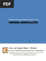 BPlan 2016 Thesis Abstracts