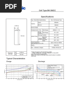 Cell Type BK-3MCC: Specifications