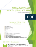 8 OSHA ACT 1994 Presentation Azzah