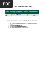 Kaspersky Virus Removal Tool 2010