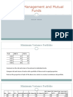 Portfolio Management and Mutual Funds: Aalap Shah