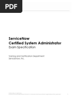 Servicenow Sys Admin Exam Specs Kingston