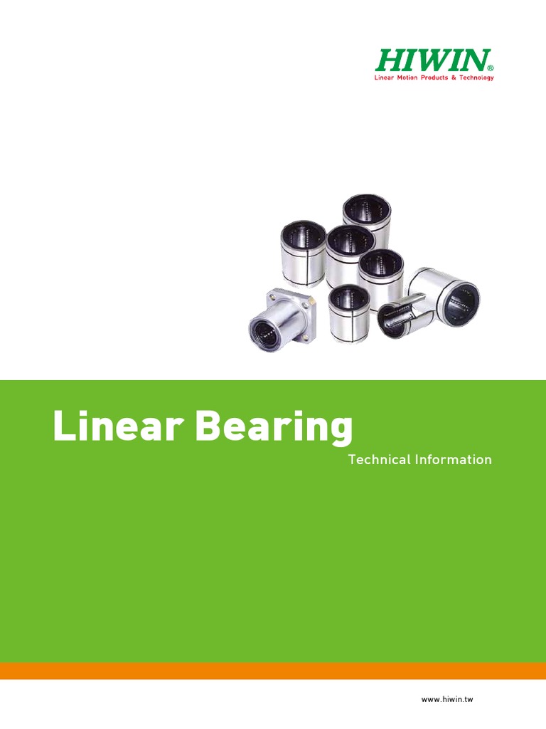 Linear Bearing Hiwin | PDF | Engineering Tolerance | Bearing (Mechanical)