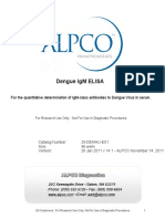 Dengue Igm Elisa: For The Quantitative Determination of Igm-Class Antibodies To Dengue Virus in Serum