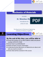 MoM: Mechanics of Materials Course Syllabus