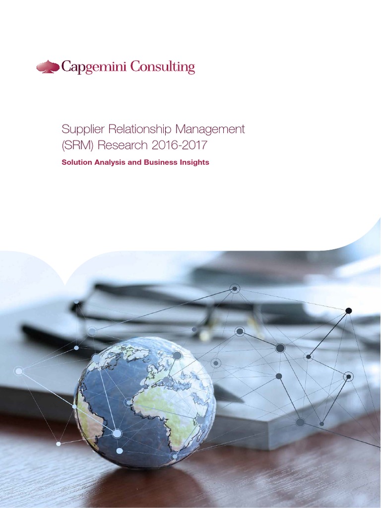 Supplier Relationship Management (SRM) Research 2016-2017 | PDF ...