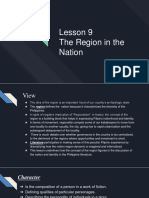 Lesson 9 The Region in The Nation