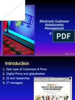 Electronic Customer Relationship Management E-Crm: Slide 1 of 43