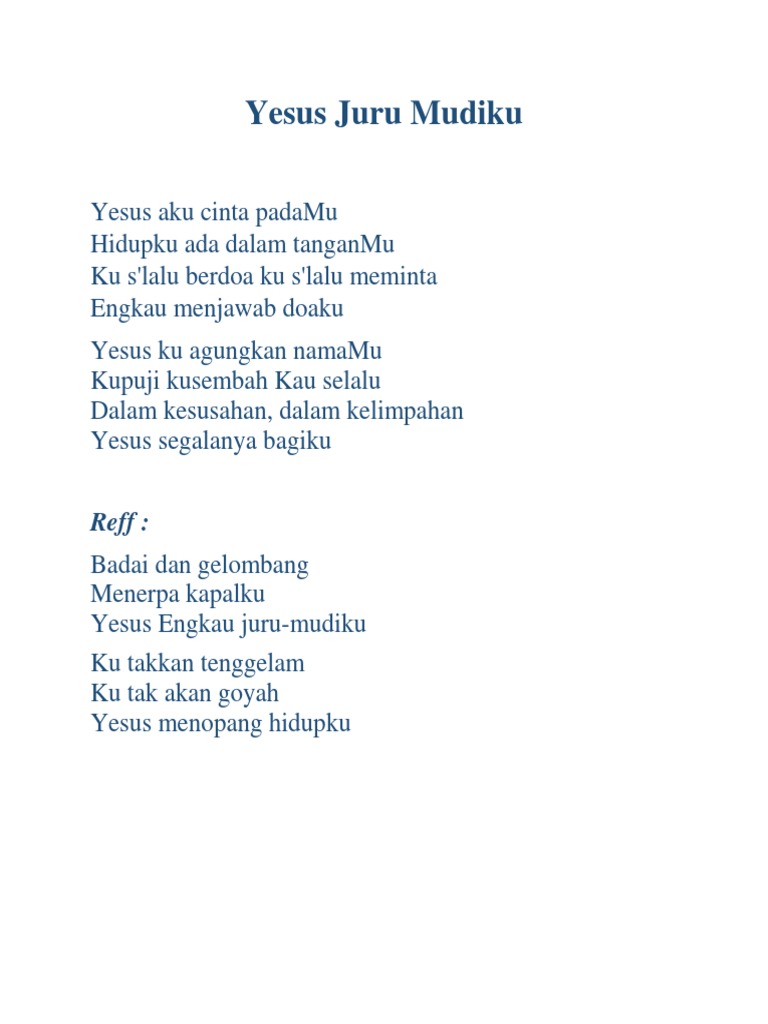 Yesus Juru Mudiku